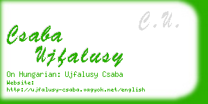 csaba ujfalusy business card